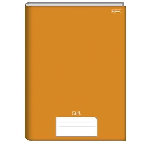 Cader Broch 1/4 Capa Dura Stiff 96fls Laranja Jandaia