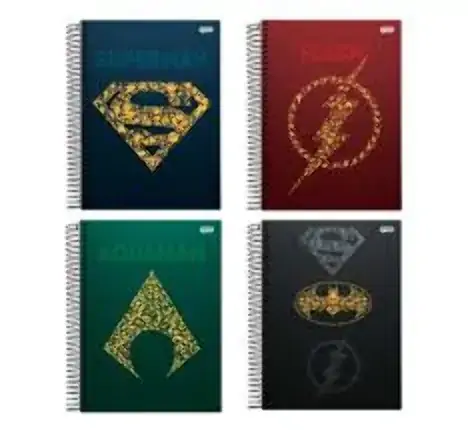 Caderno Espiral Universitario Dc Comics 96 Folhas 480g Jandaia