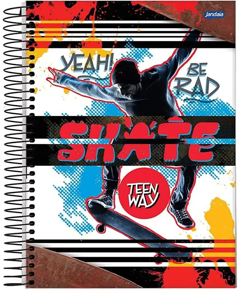 Caderno Espiral Universitario Teen Way 200 Folhas 832g Jandaia