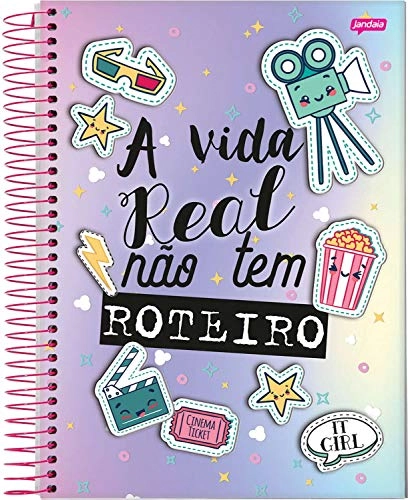 Caderno Esp.univ Capa D. 1x1 96 Fls It Girl