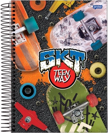 Caderno Espiral Universitario Teen Way 400 Folhas 1489g Jandaia