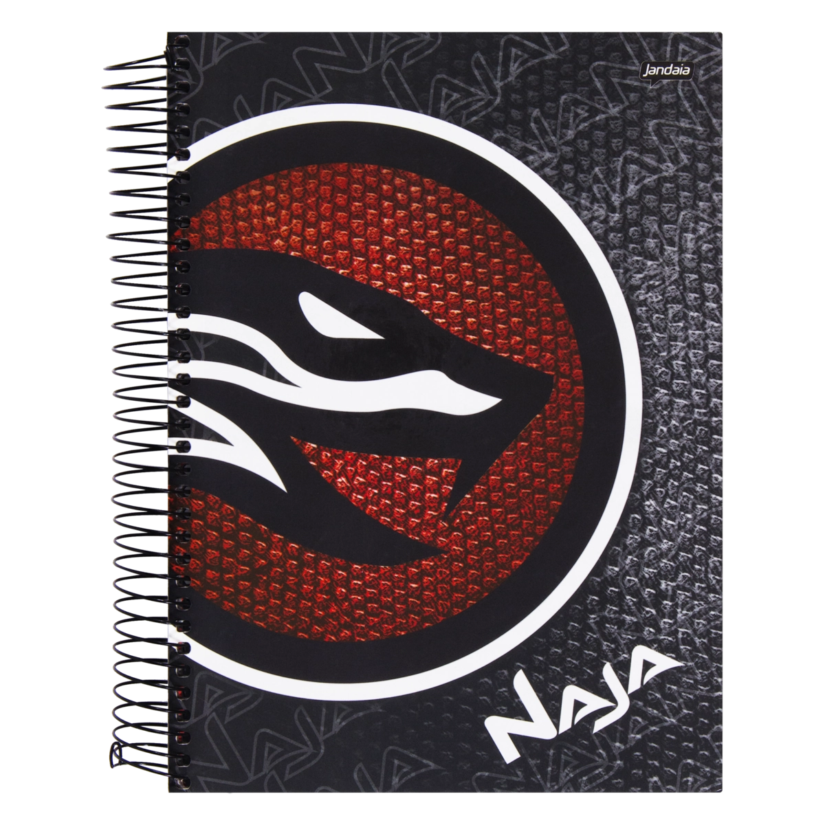 Caderno Capa Dura Espiral Naja Jandaia 200mm X 275mm 200 Folhas