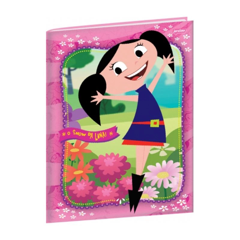 Caderno Capa Dura Brochura 1/4 O Show Da Luna Jandaia 140mm X 200mm 96 Folhas