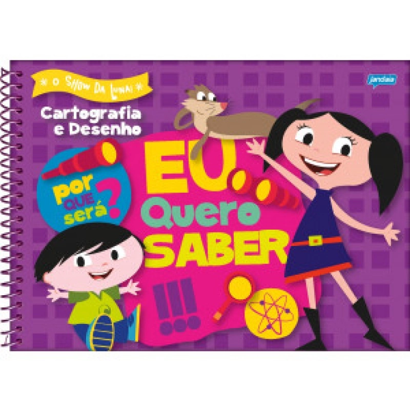 Caderno Espiral Cartografia Show Da Luna 96 Folhas 466g Jandaia