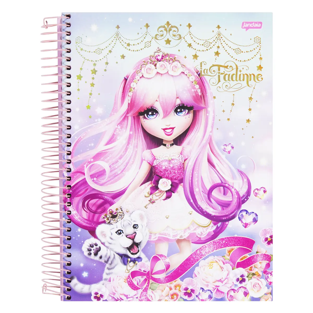 Caderno Capa Dura Espiral La Fadinne Jandaia 200mm X 275mm 200 Folhas