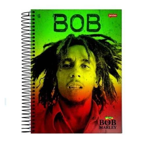 Caderno Espiral Universitario Bob Marley 96 Folhas 480g Jandaia