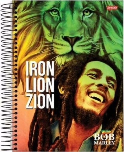 Caderno Espiral Universitario Bob Marley 200 Folhas 832g Jandaia