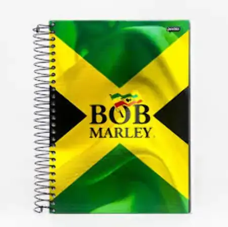 Caderno Espiral Universitario 15x1 Bob Marley 300 Folhas 1151g Jandaia