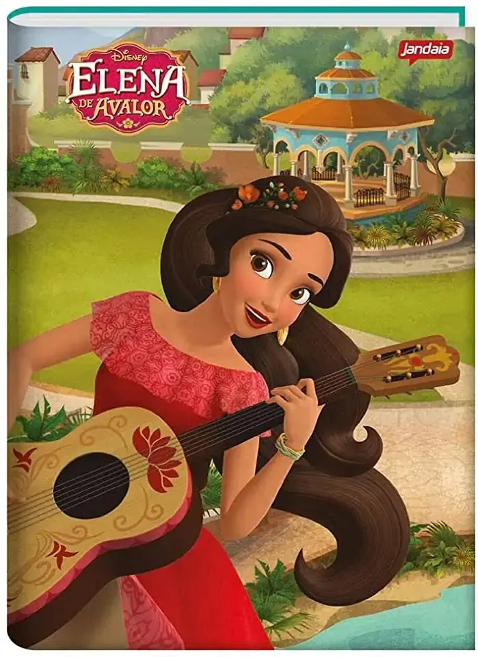 Caderno Espiral Universitario Elena De Avalor 96 Folhas 480g Jandaia