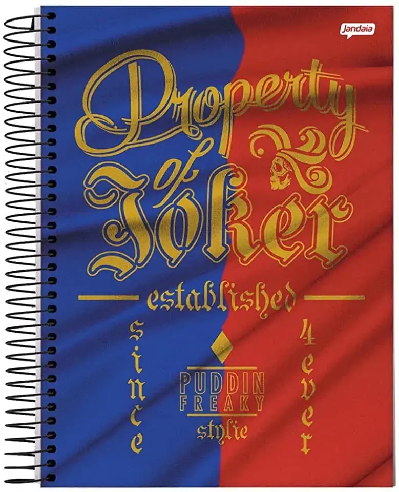 Caderno Espiral Universitario Esquadrao Suicida 200 Folhas 832g Jandaia