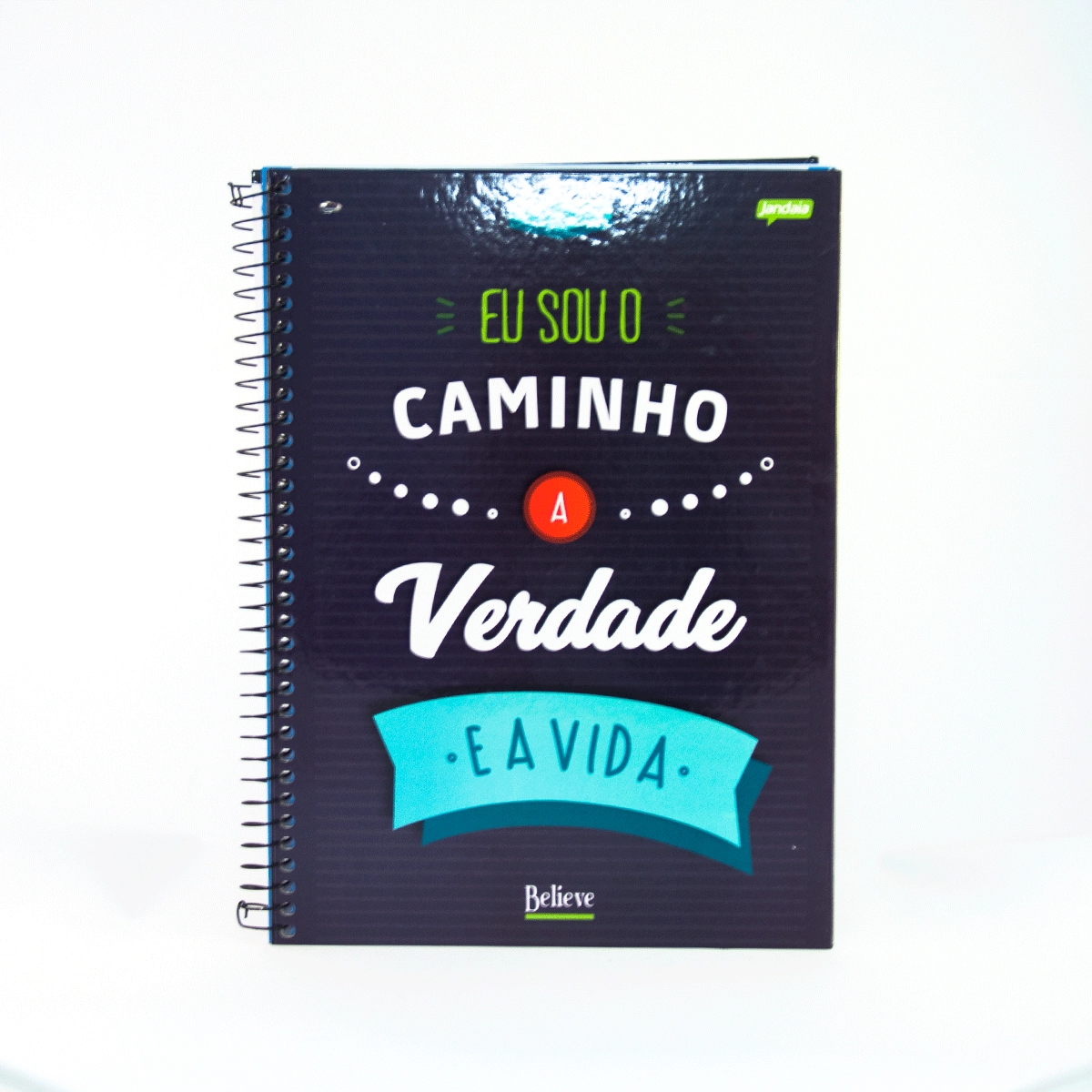 Caderno Espiral Universitario Believe 96 Folhas 480g Jandaia