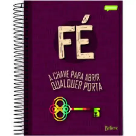 Caderno Espiral Universitario Believe 200 Folhas 832g Jandaia