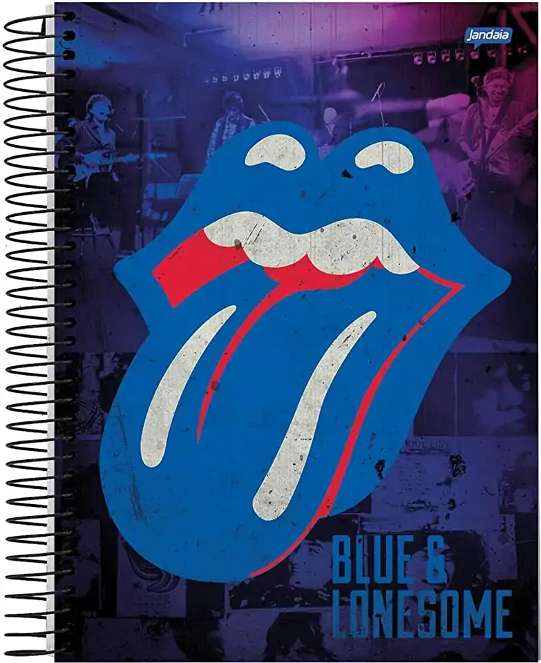 Caderno Espiral Universitario Rolling Stones 96 Folhas 480g Jandaia