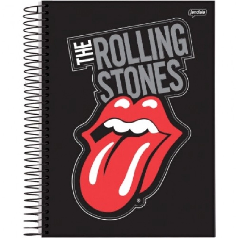 Caderno Espiral Universitario 15x1 Rolling Stones 300 Folhas 1151g Jandaia