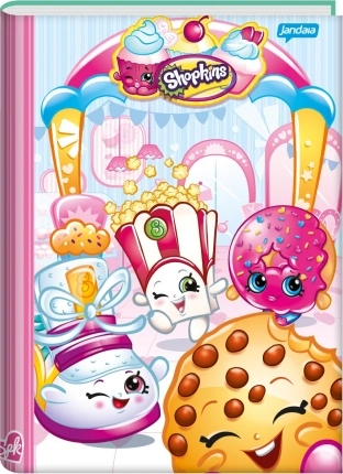 Caderno Brochura 1/4 Shopkins 96 Folhas 109g Jandaia