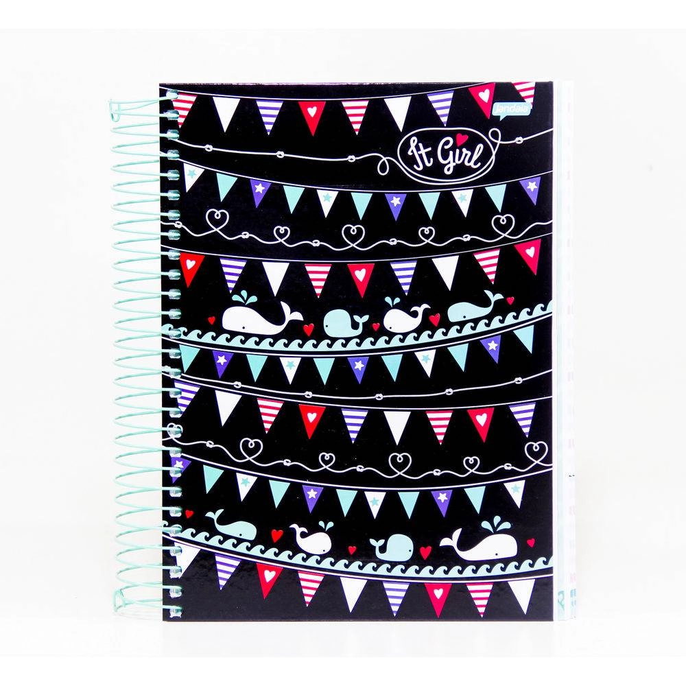 Caderno Espiral Universitario It Girl 400 Folhas 1489g Jandaia
