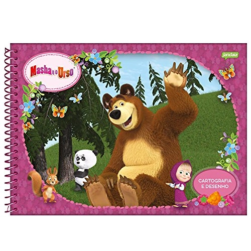 Caderno Cartografia E Desenho 96fl Masha E O Urso