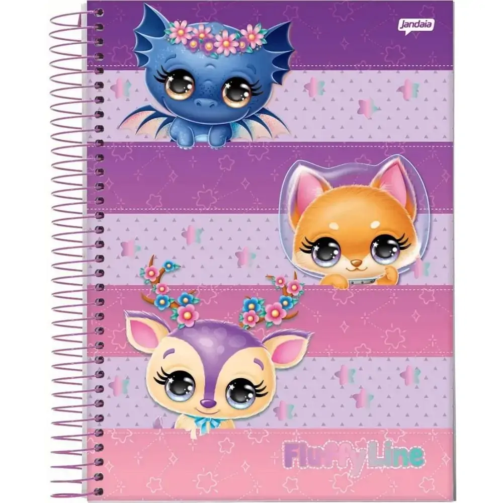 Caderno Jandaia Esp.univ.c/d 96fls Fluffy