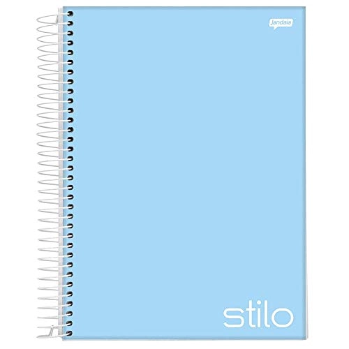 Caderno Jandaia Esp.univ.10x1 200f Stilo Azul