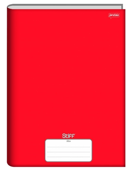 Caderno Brochura 1/4 Cd 80fls 05/pt Stiff Slim Vermelho Fsc