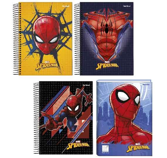 Caderno Espiral 1mat Spiderman Un