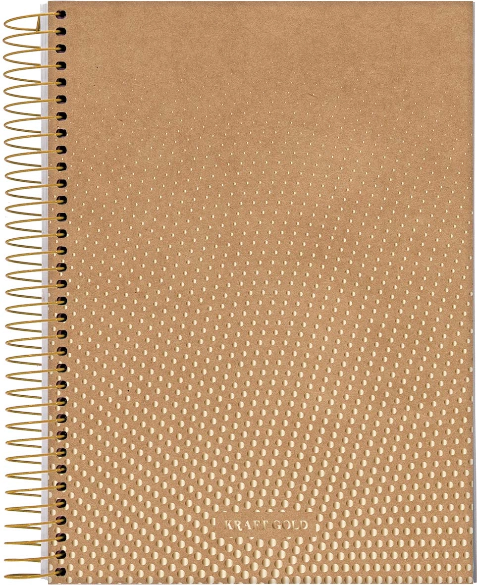 Caderno Esp Kraft Gold 1m 80f 71397 Jandaia