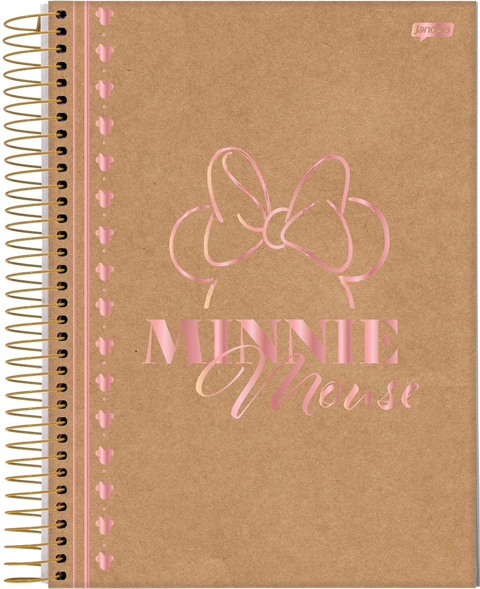 Caderno Universitário Capa Dura Mickey E Minnie Arts Jandaia 80 Folhas