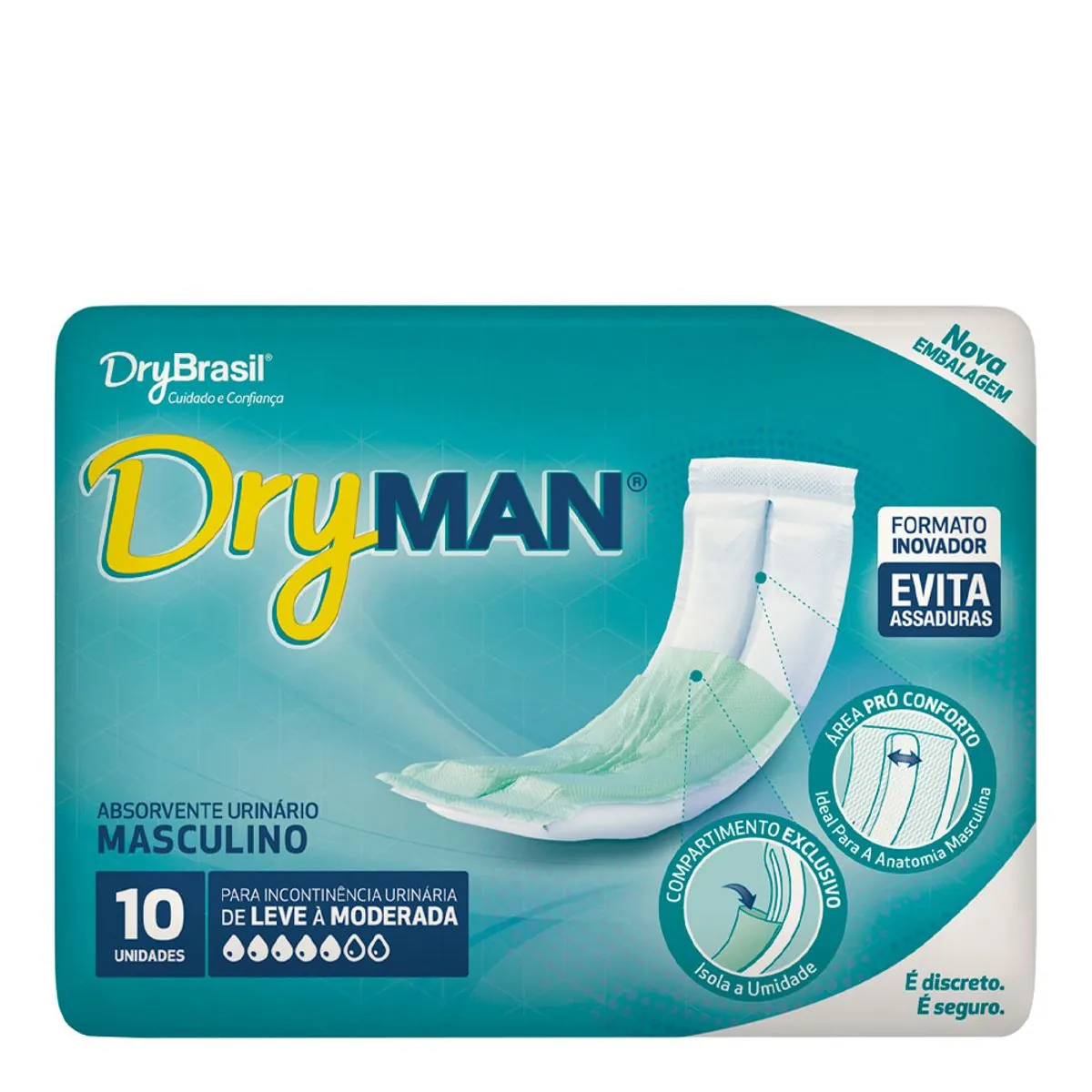 Absorvente Dry Man 10 Unidades