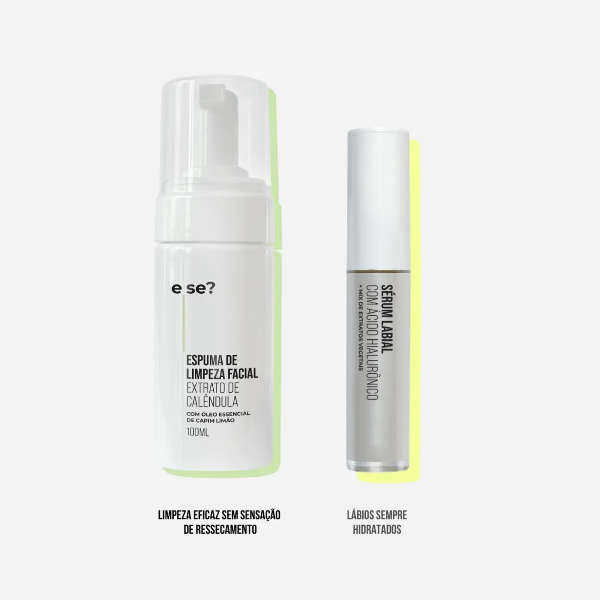 Kit Sérum Labial 6ml + Espuma de limpeza facial - 100ml