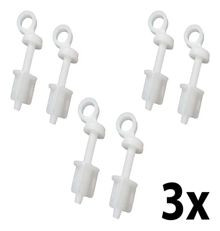 Kit 3 Conjunto De Fixação P/ Assento Sanitário Tpjpf Astra