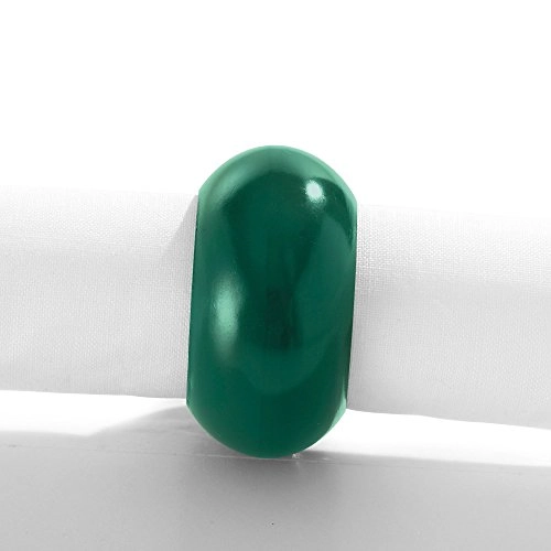Jg.c/4 Argolas P/guardanapo C Cia Verde Folha