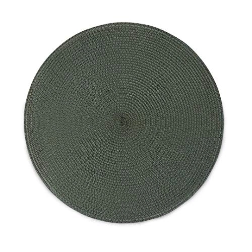 Kit Jogo Americano Luna Musgo com 6 Peças Redondo 38cm Verde