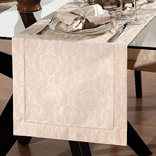 Trilho Mesa C Cia 45x90cm Jacquard Baroque Nude