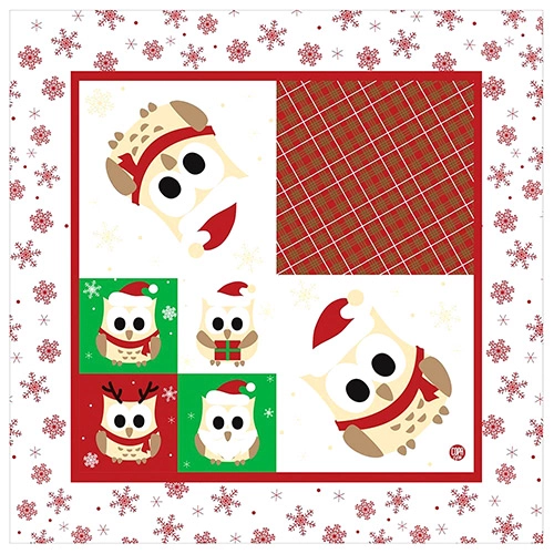 Guardanapo De Papel Allegro Coruja De Natal
