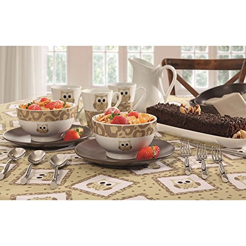 Toalha De Mesa C Cia 1,78cm S.c Allegro Coruja