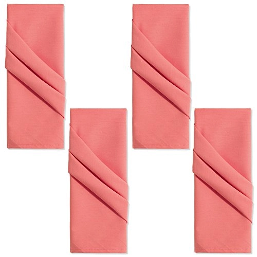 Kit 4 Pcs Guardanapo C Cia Home Coral