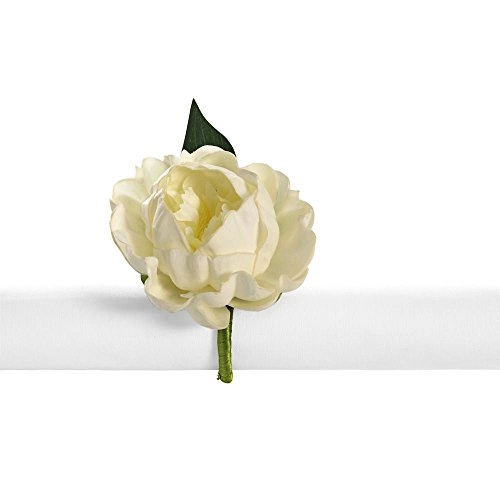 Argola P/guardanapo C Cia J.garden Peonia Branca