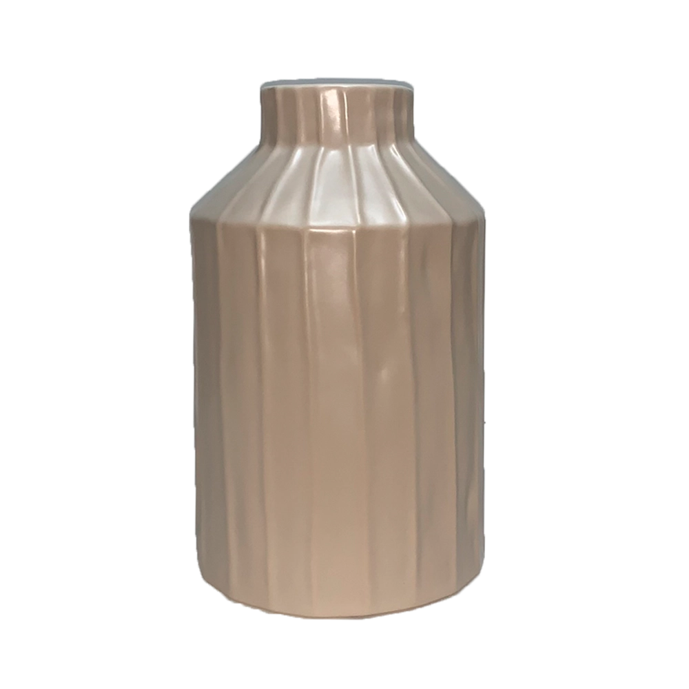 Vaso Ceramica Karine Salmao 22cm Bye81710 Mcd