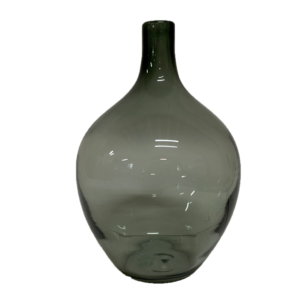 Garrafao Vidro Kate Fume 38cm Sh22 G26 Mcd