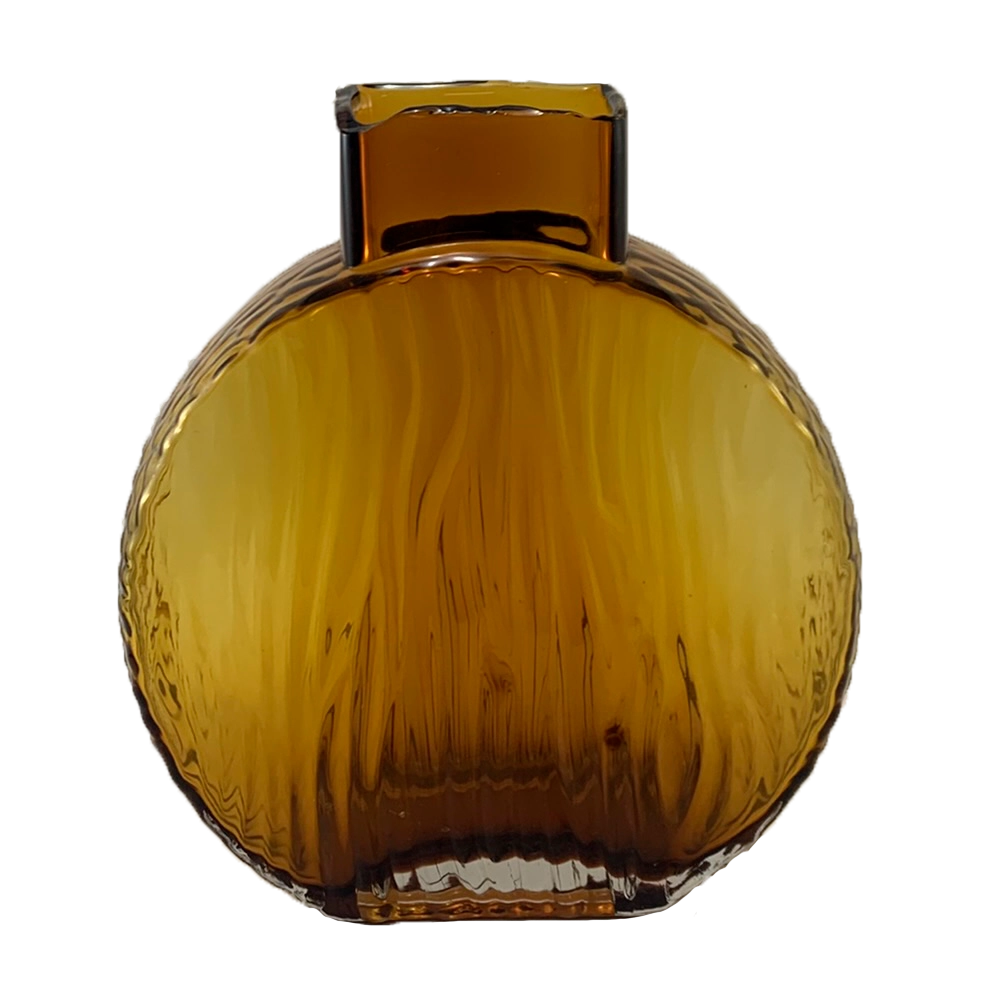 Vaso Vidro Diana Ambar 21cm Hy2020 71 Br Mcd
