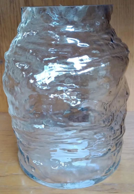 Vaso Vidro Manuela Fume 25cm Sh22 G56 Mcd