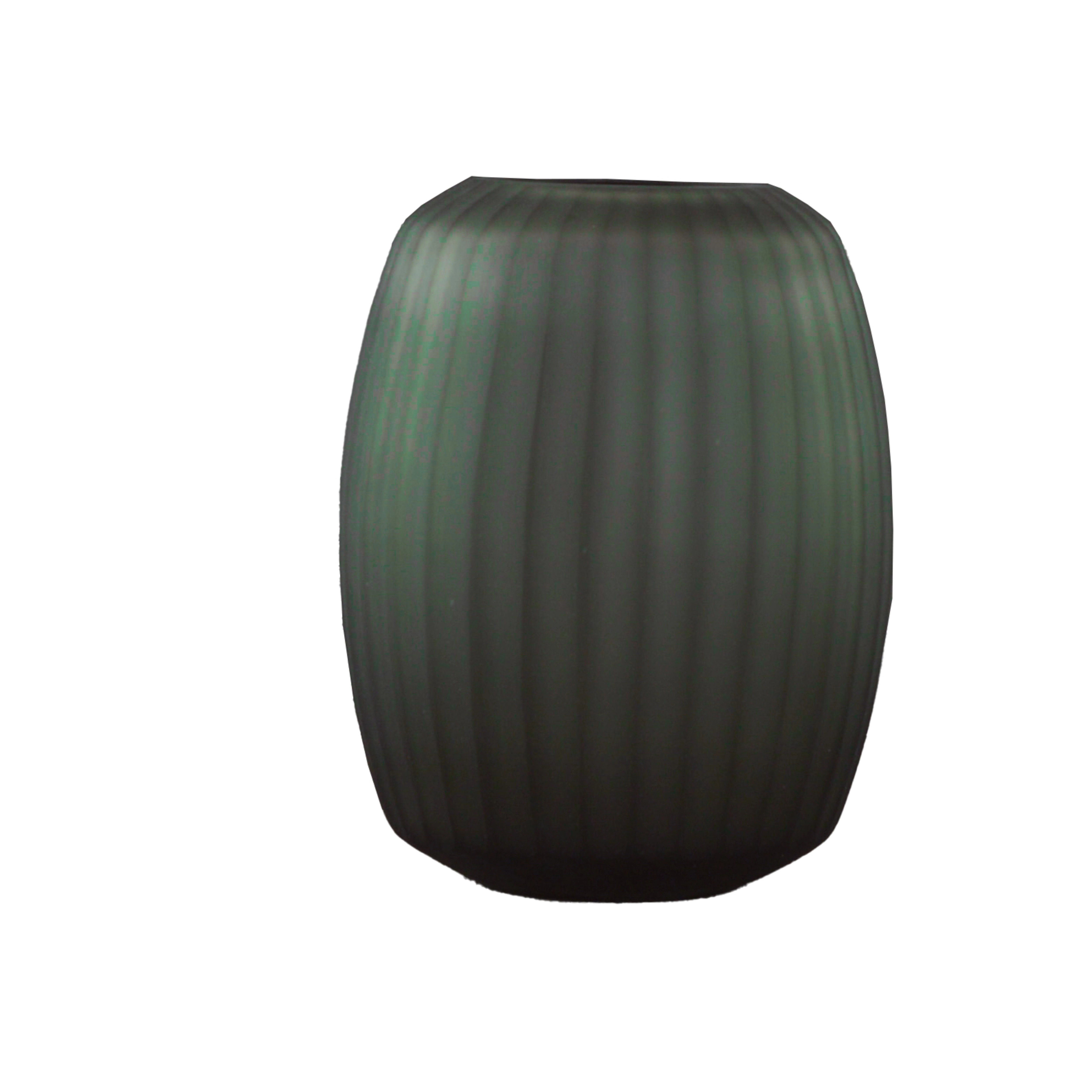 Vaso Vidro Lapidado Livia Fume 24cm Sh21802k Mcd