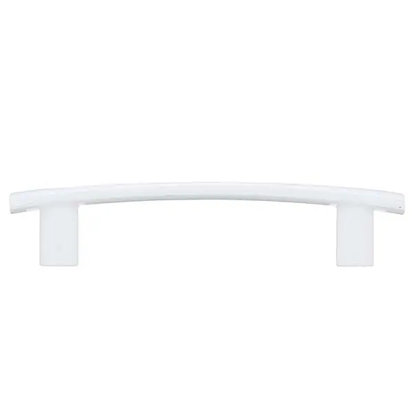Puxador para Porta de Madeira 10cm Metal Branco Cromado Versat União Mundial