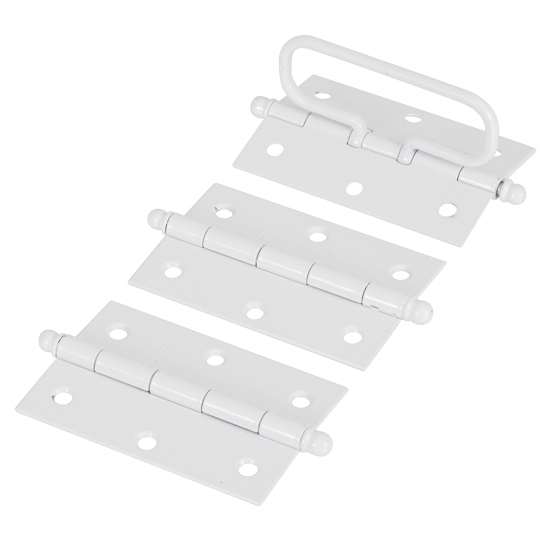 Dobradiça para Porta em Aço Branco União Mundial