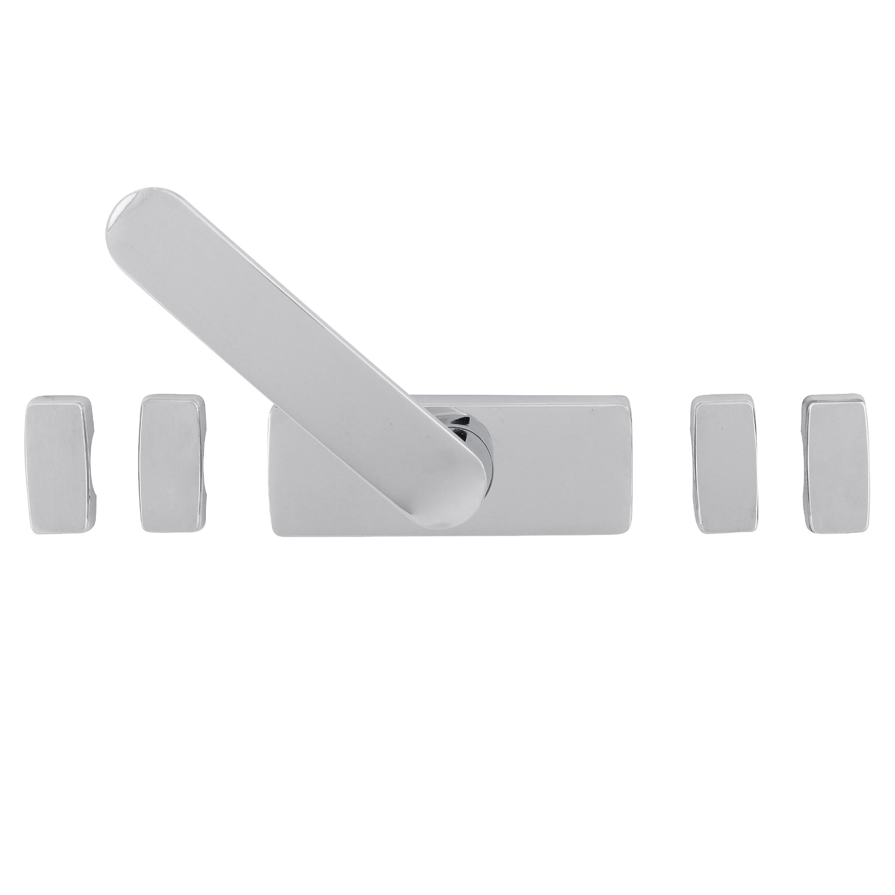Cremona para Janela de Sobrepor 110x40mm Zamac Prata Cromado União Mundial