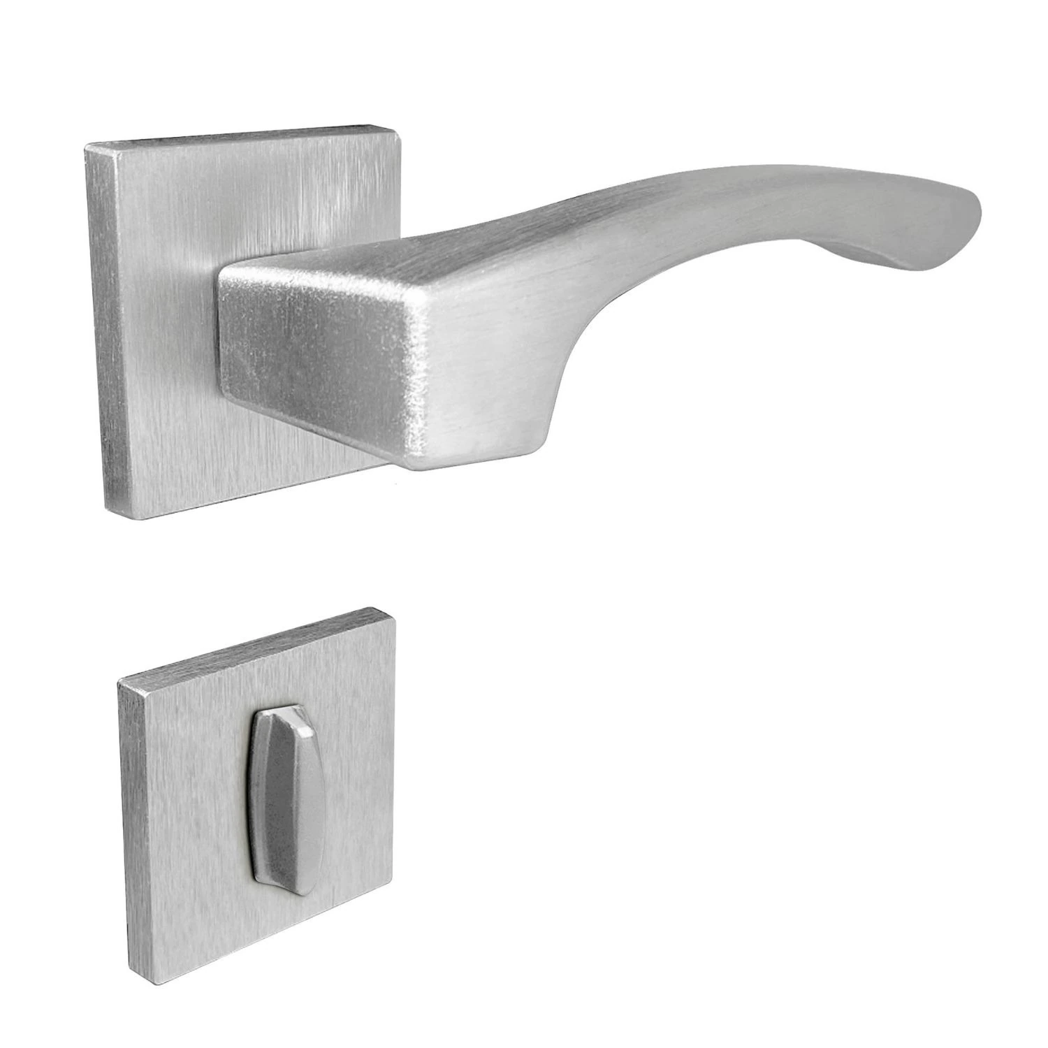 Fechadura Onix Banheiro Roseta Escovado 55mm União Mundial