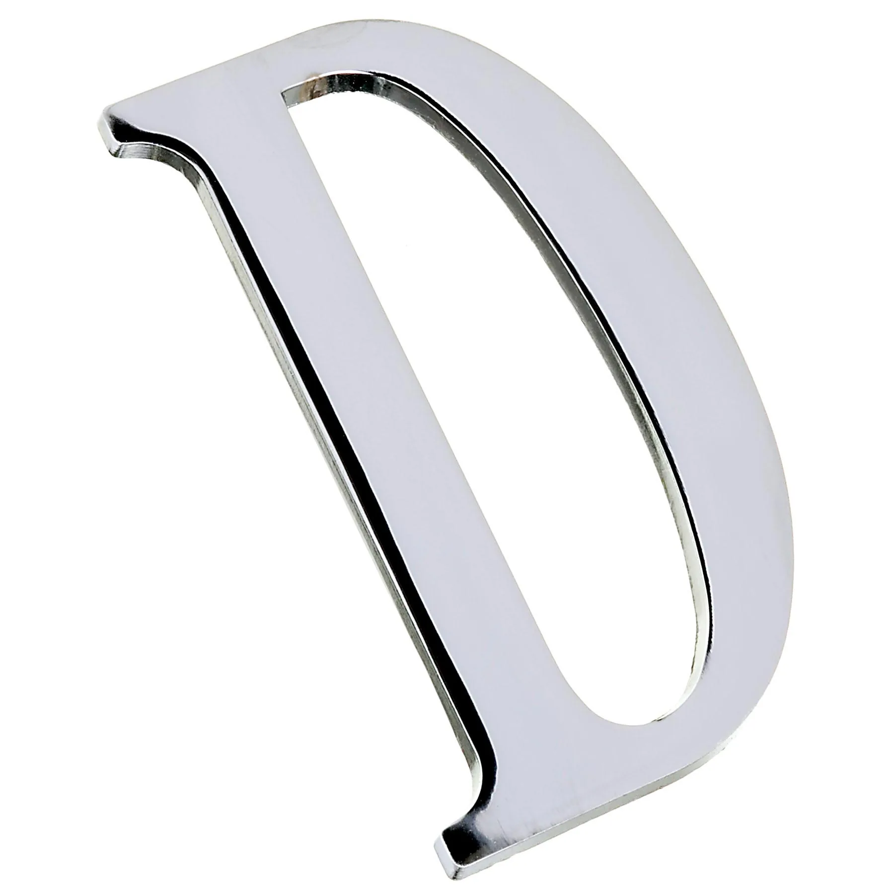 Letra Residencial "D" 13cm Zamac Prata