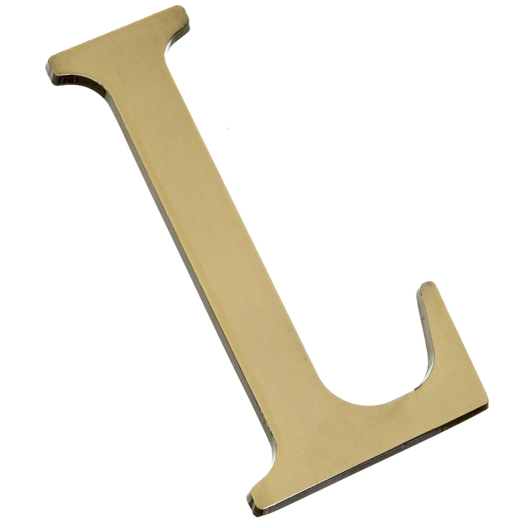 Letra Residencial "L" 13cm Zamac Prata