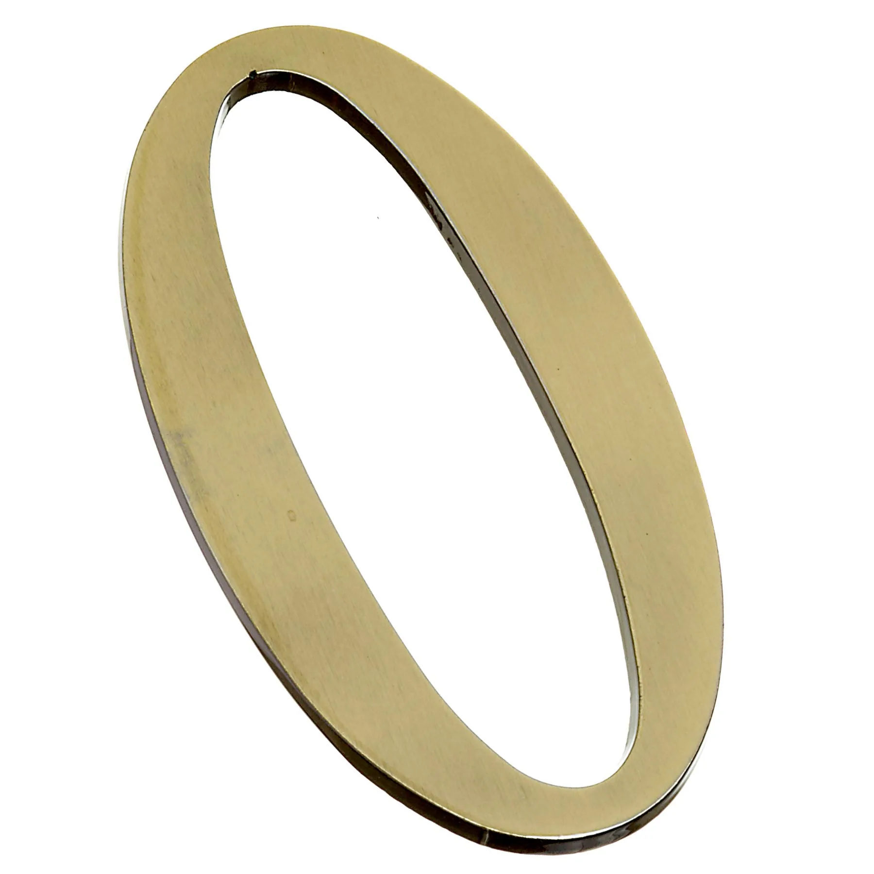 Letra Residencial "O" 13cm Zamac Dourado