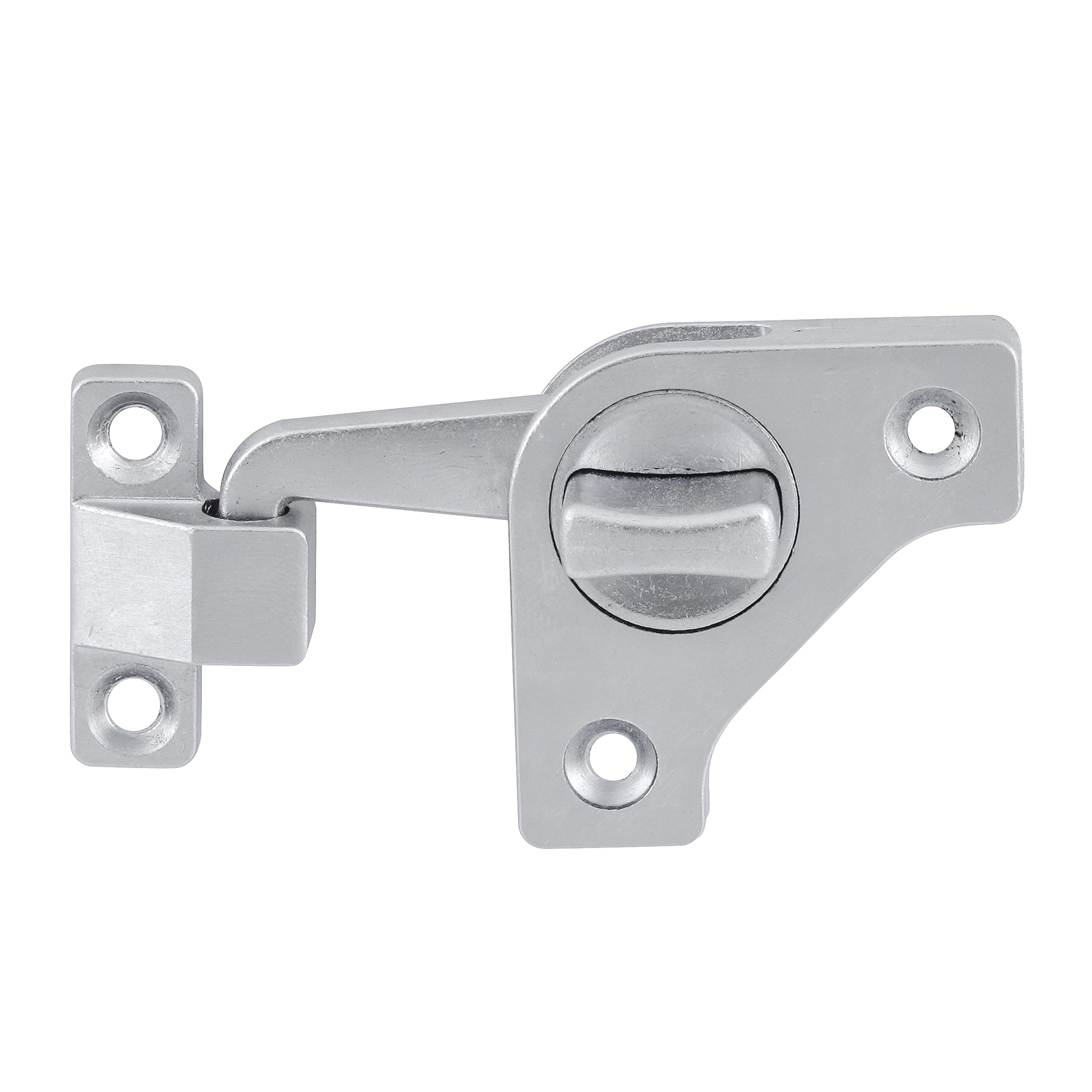 Trinco Sobrepor Zamac Cromado Acetinado 60x15mm 1 peça